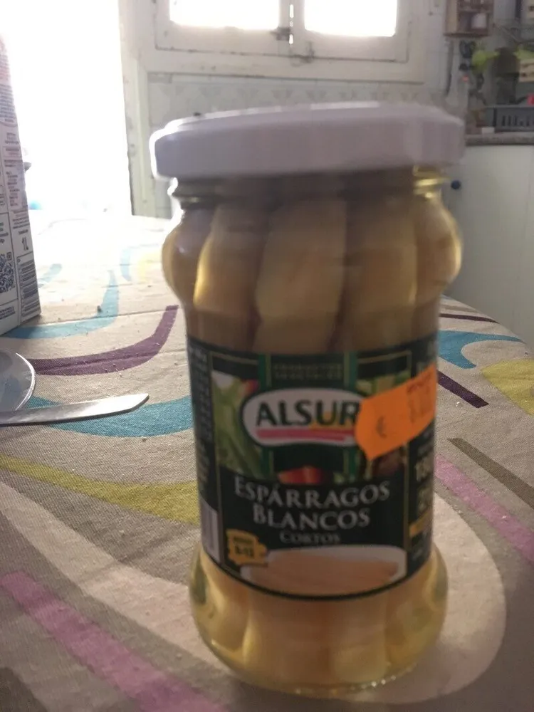 Espárragos blancos cortos