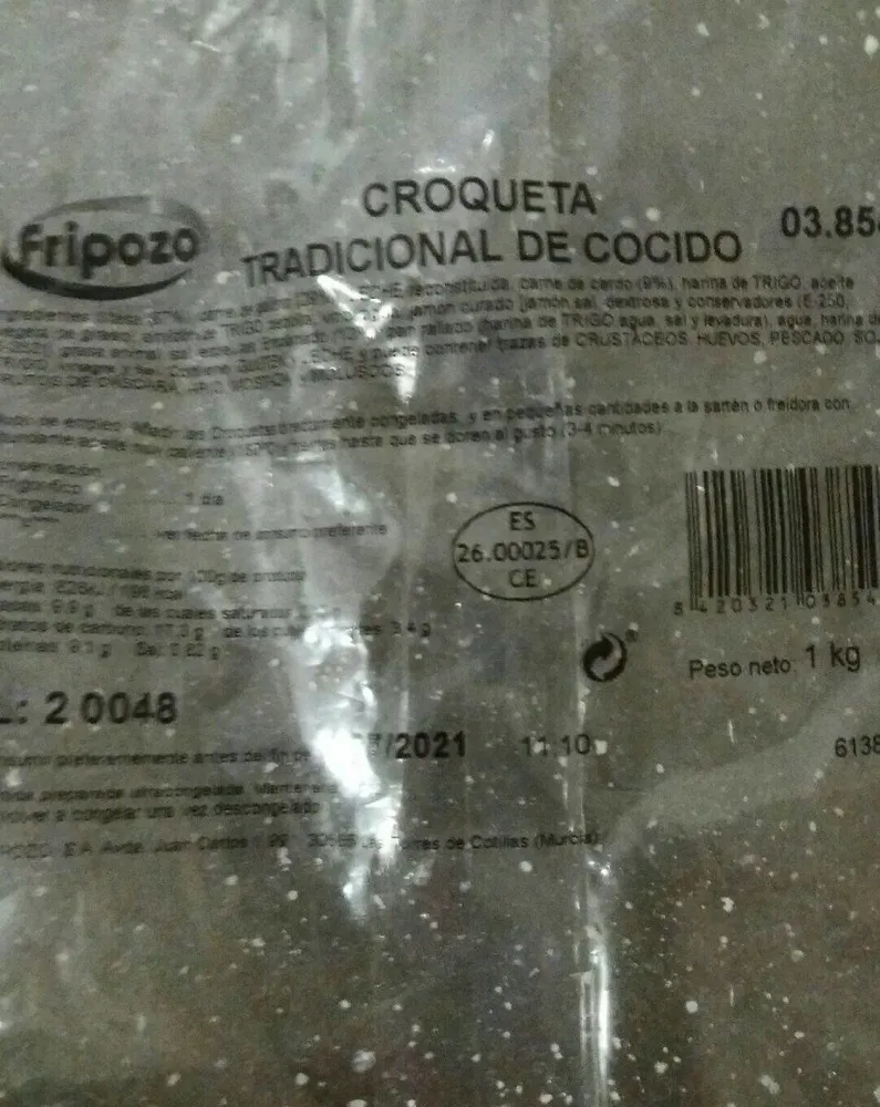 Croquetas tradicional de cocido
