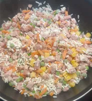 York y bacon con arroz