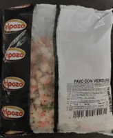 Pavo con verduras congelado