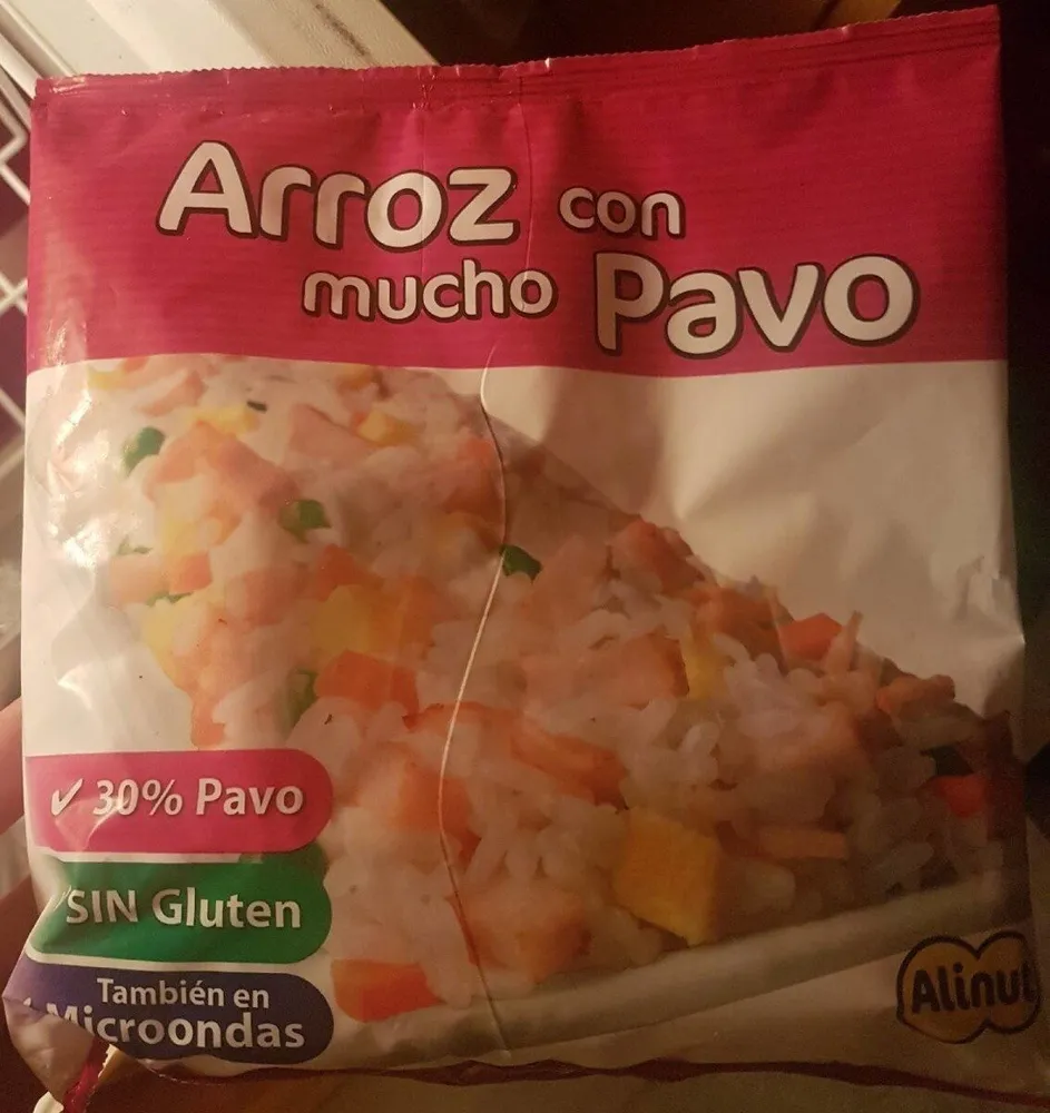 Arroz con mucho pavo