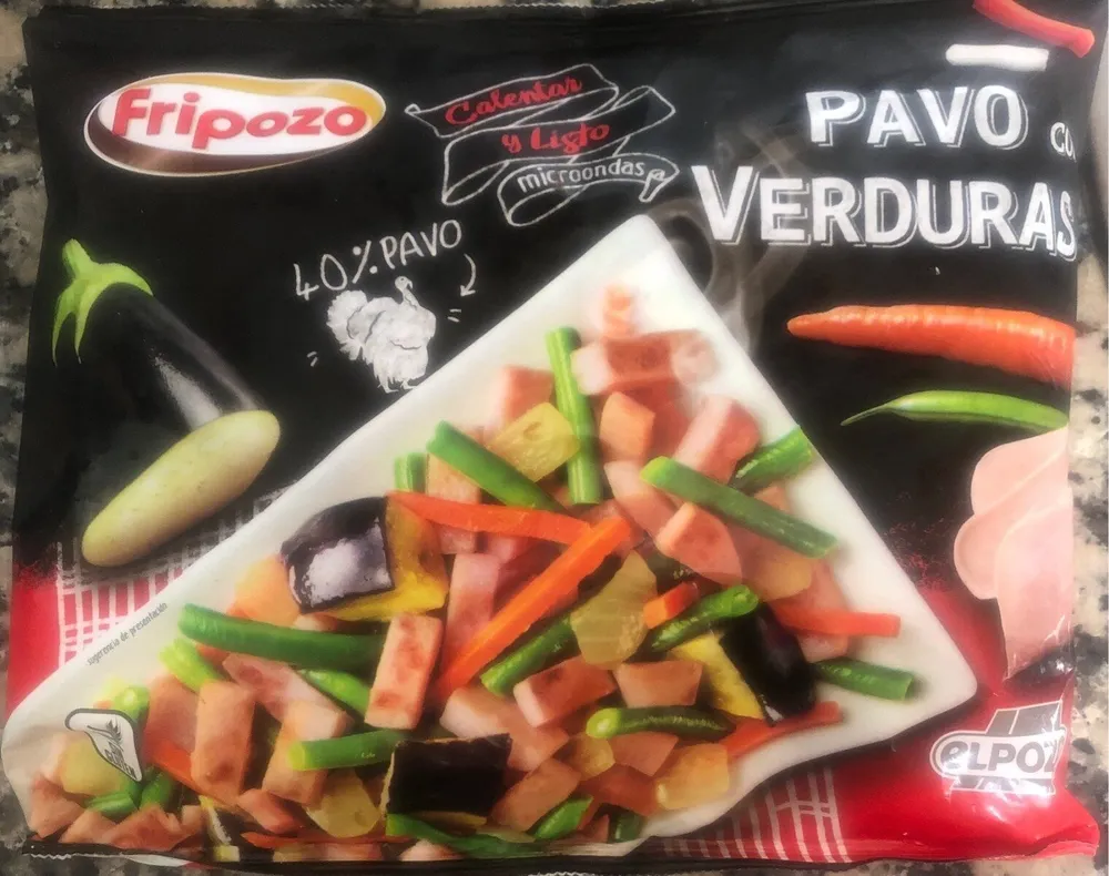Pavo con verduras