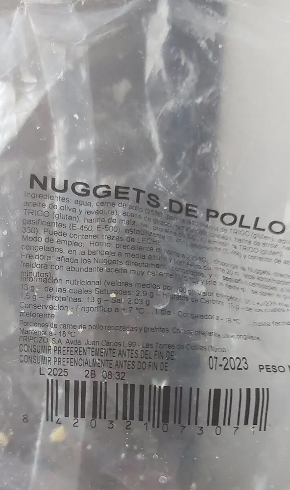 Nuggets de pollo
