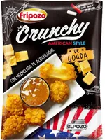 Crunchy american style de queso gouda con mermelada de albaricoque