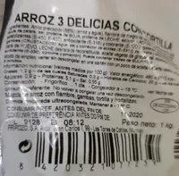 Arroz 3 delicias con tortilla