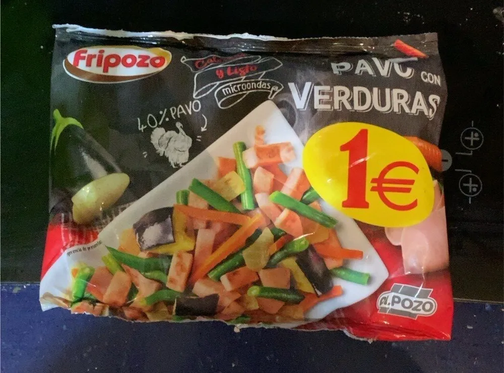 Pavo con verduras