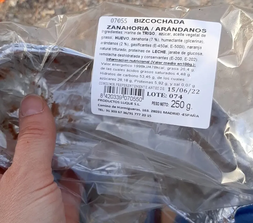 Bizcochada Zanahoria Arándanos