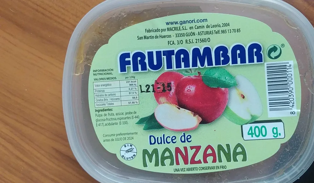 Dulce de manzana