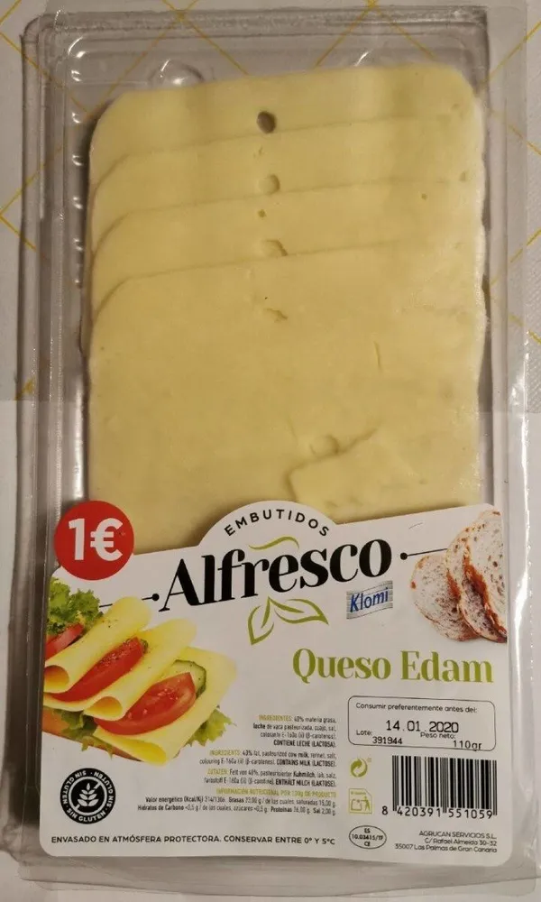 Queso Edam Alfresco