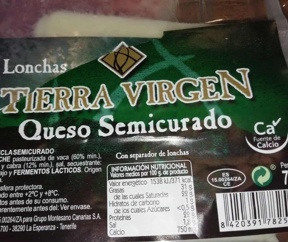 Queso mezcla semicurado