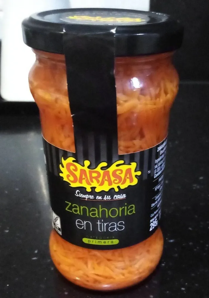 Zanahoria en tiras