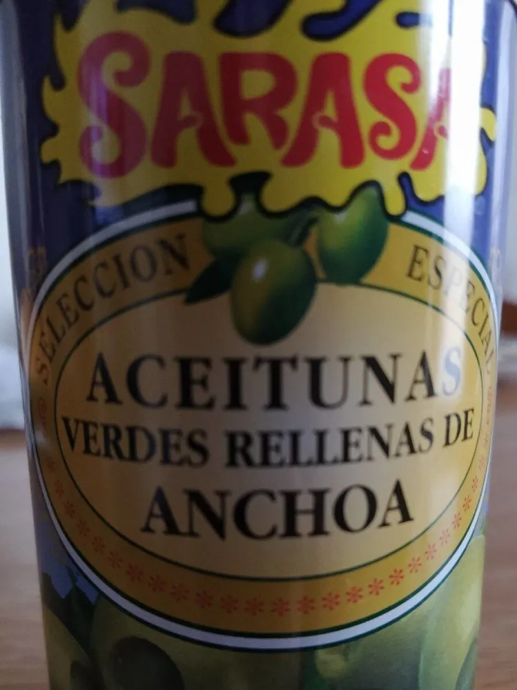 Aceitunas verdes rellenas de anchoa