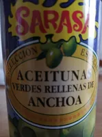 Aceitunas verdes rellenas de anchoa