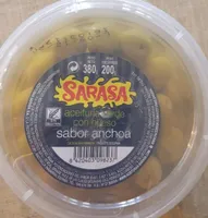 Aceituna verde con hueso sabor anchoa