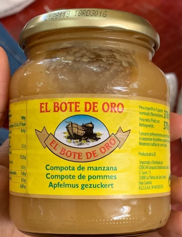 Compota fe manzana