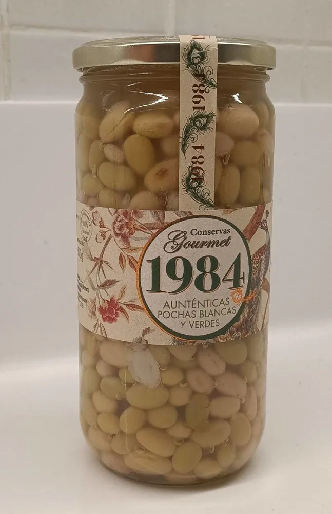 Auténticas pochas blancas y verdes