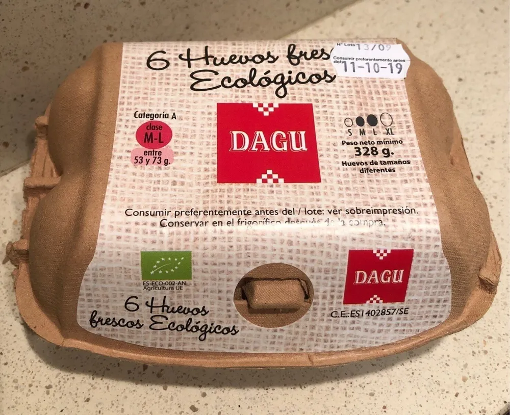 Huevos frescos ecologicos Dagu