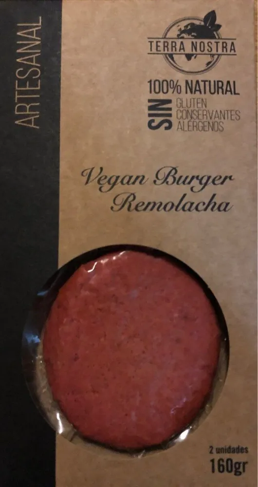 Vegan burger remolacha