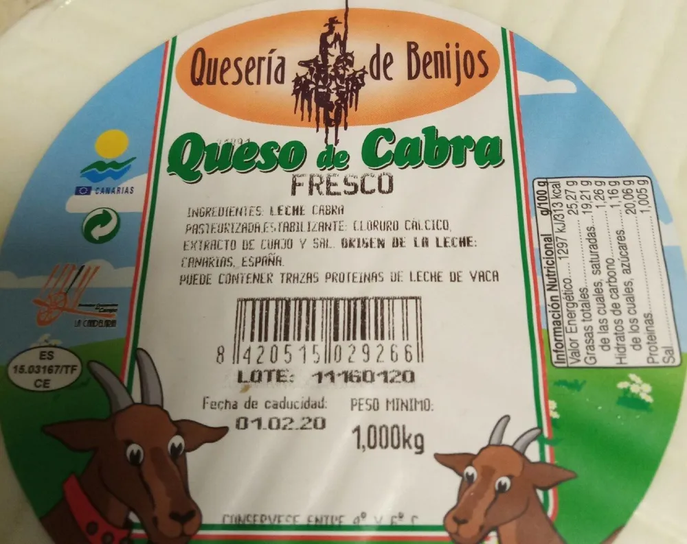 Queso fresco de cabra