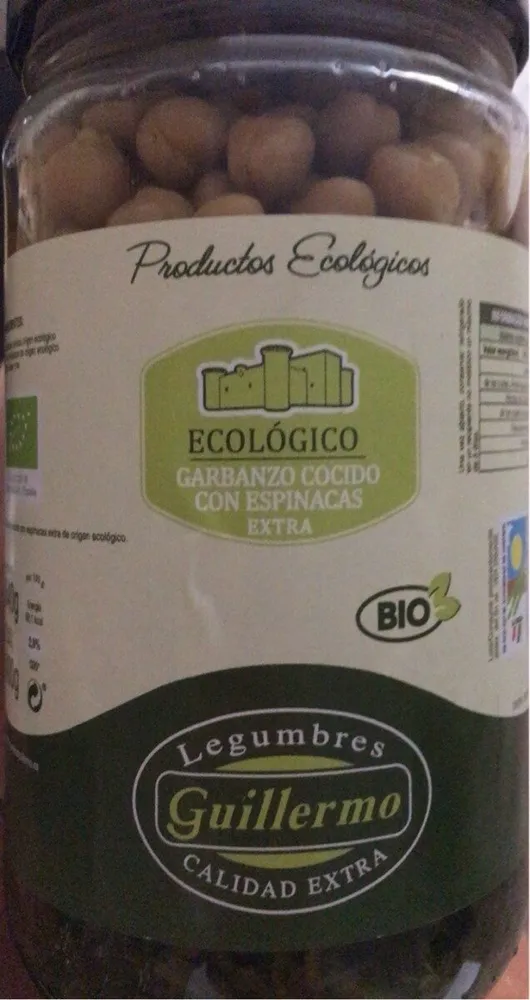 Garbanzo cocido con espinacas extra