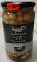 Garbanzos cocidos con trufa negra