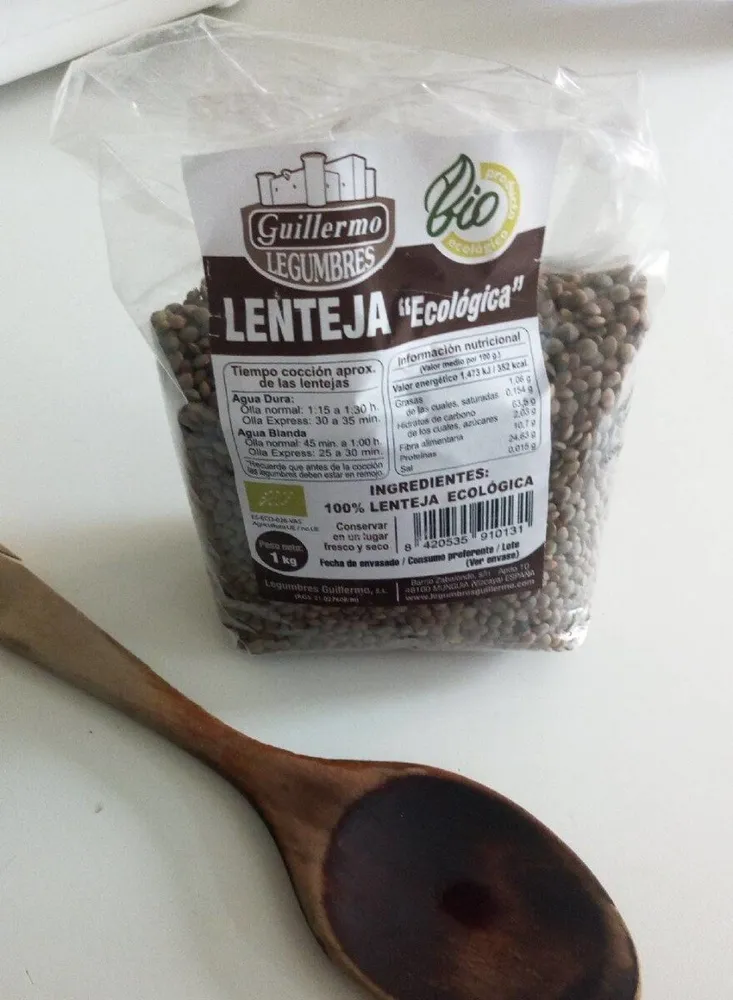 Lentejas bio. (Guillermo Legumbres)
