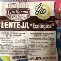 Lenteja ecologica