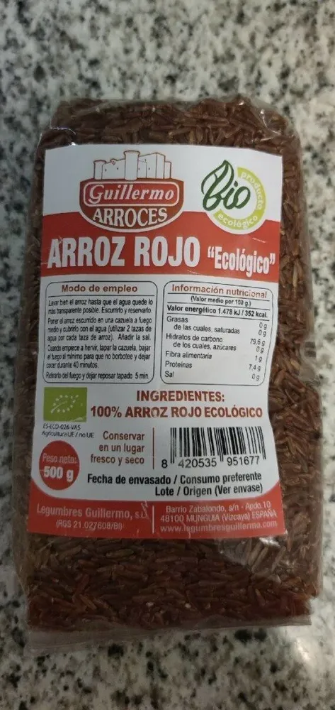Arroz Rojo Ecológico