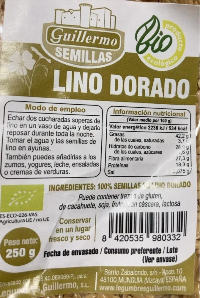 Lino dirado