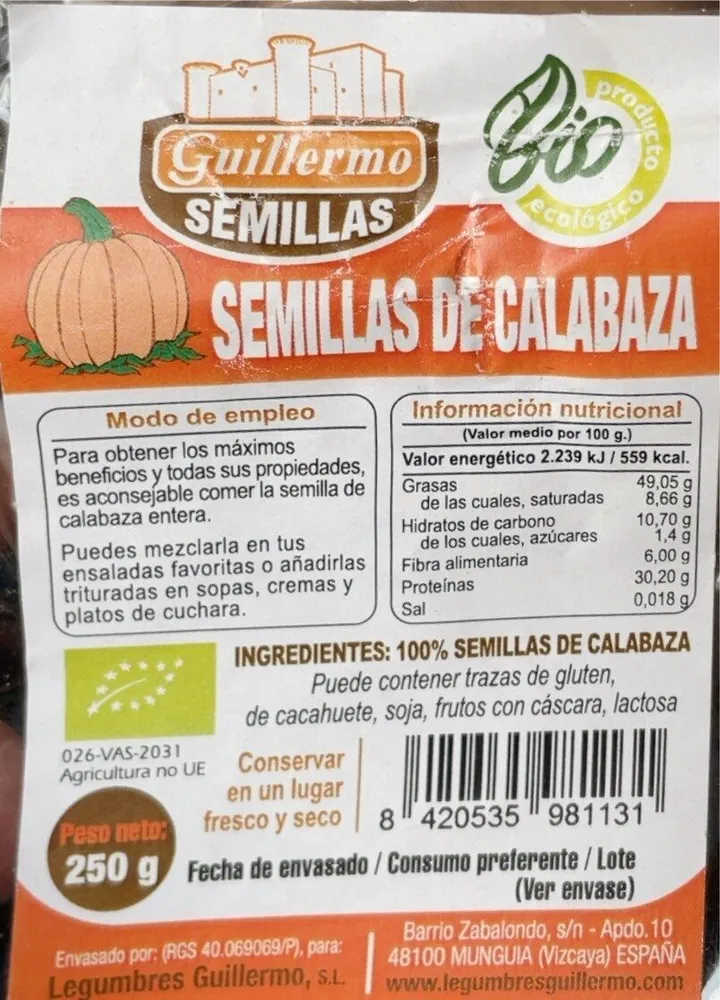 Semillas de calabaza