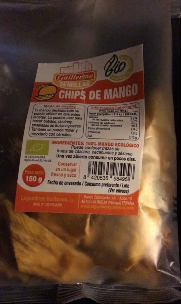 Chips de mango