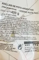 Anillas de pota argentina