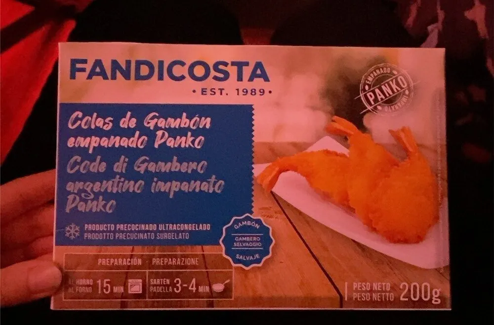 Code di gambero argentino impanato