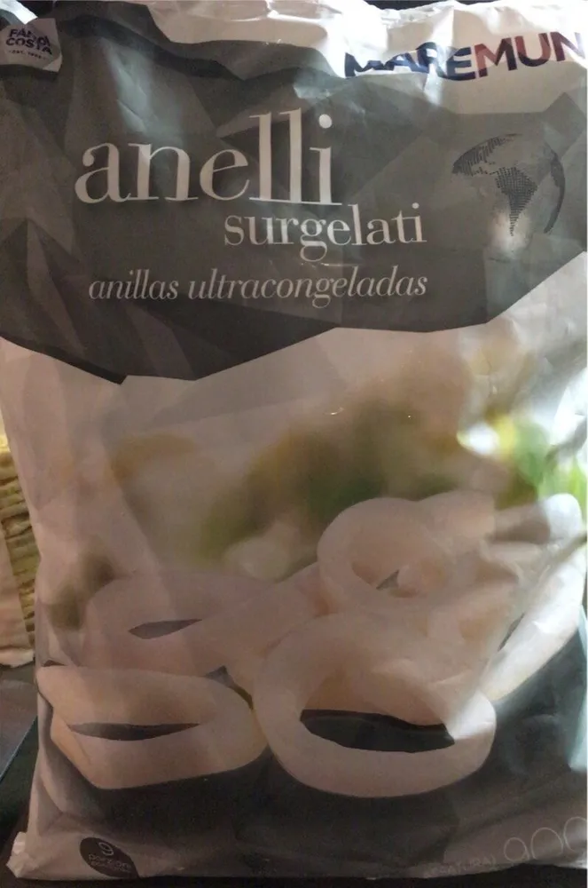 Anelli di totano surgelati