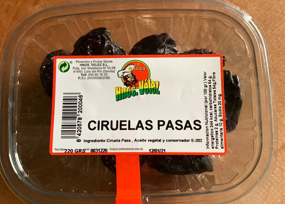 Ciruelas pasas