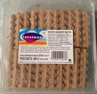 Barquillos rellenos de crema sabor nata