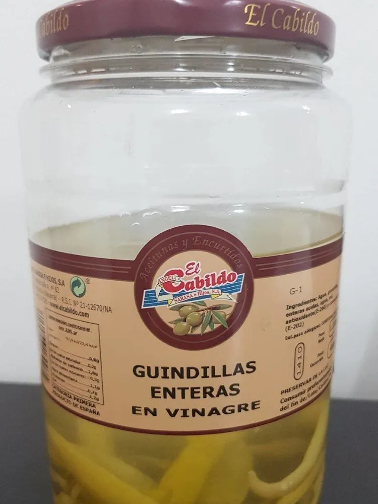 Guindillas enteras en vinagre