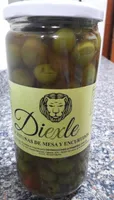 Aceitunas verde partida aliñada chupadedos