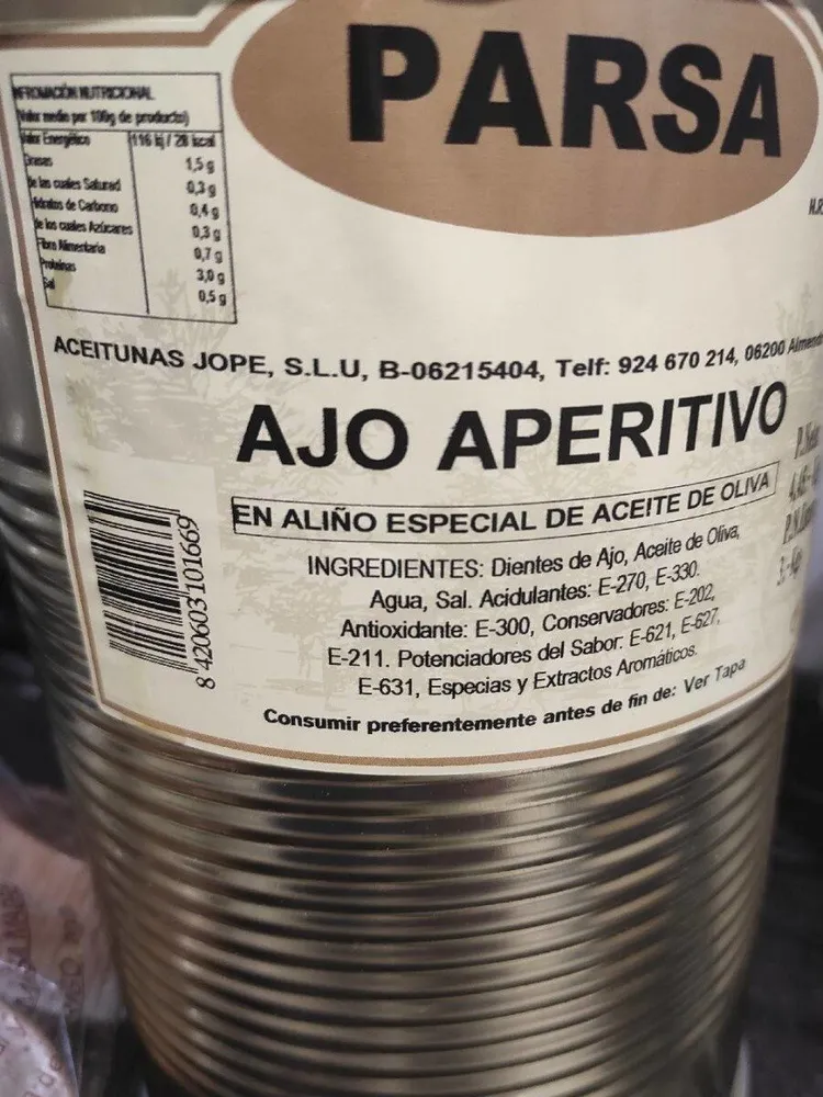 Ajo aperitivo