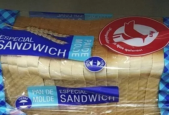 Pan blanco sandwich
