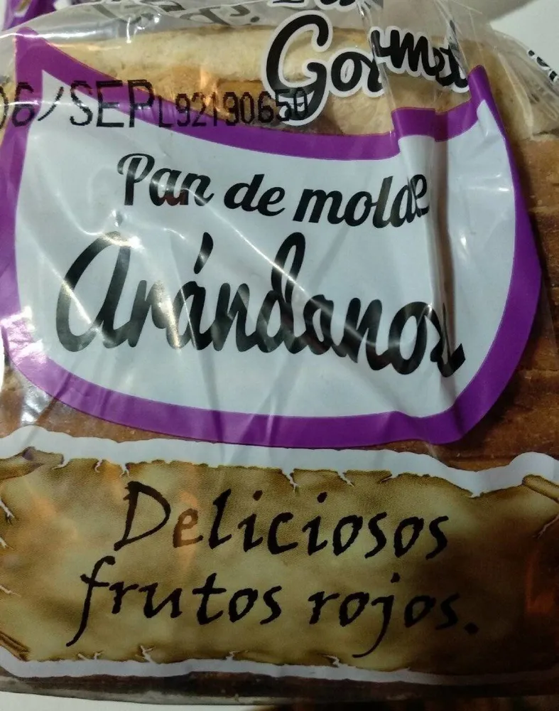 Pan de arándanos