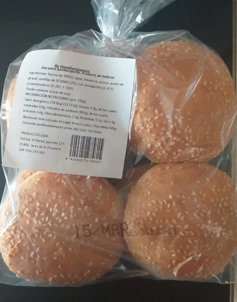 Pan hamburguesas