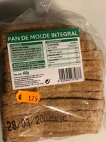Pan de molde integral