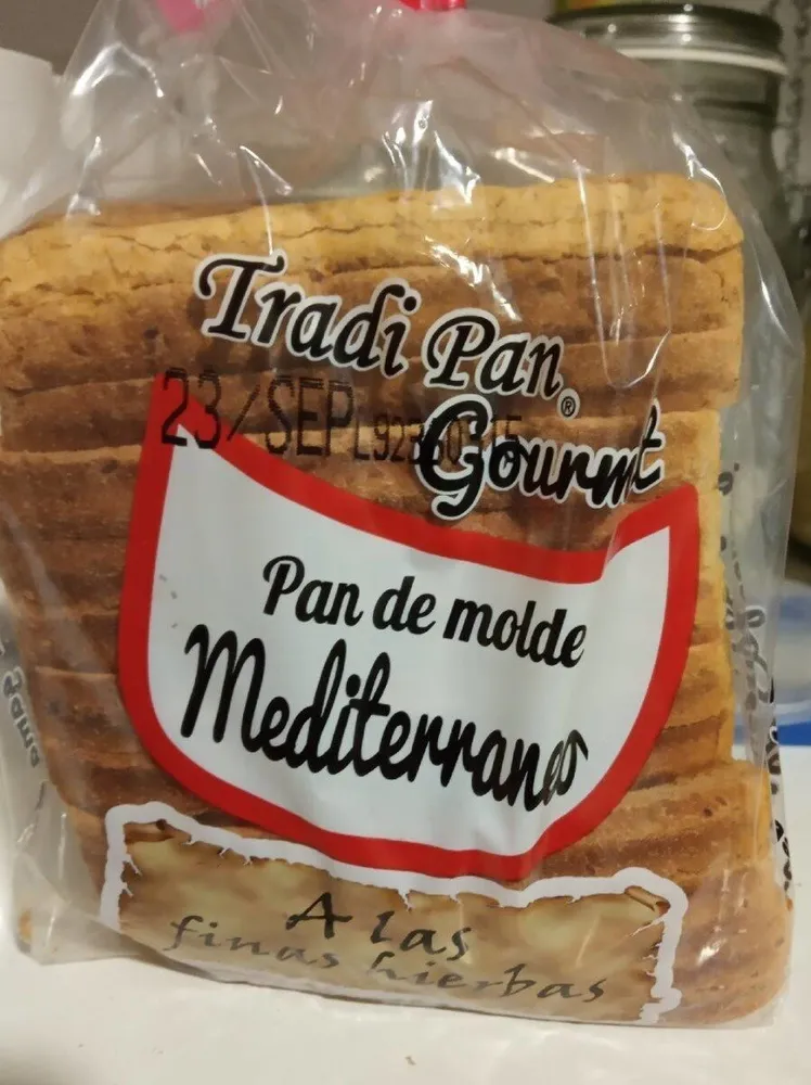 Pan de molde mediterráneo