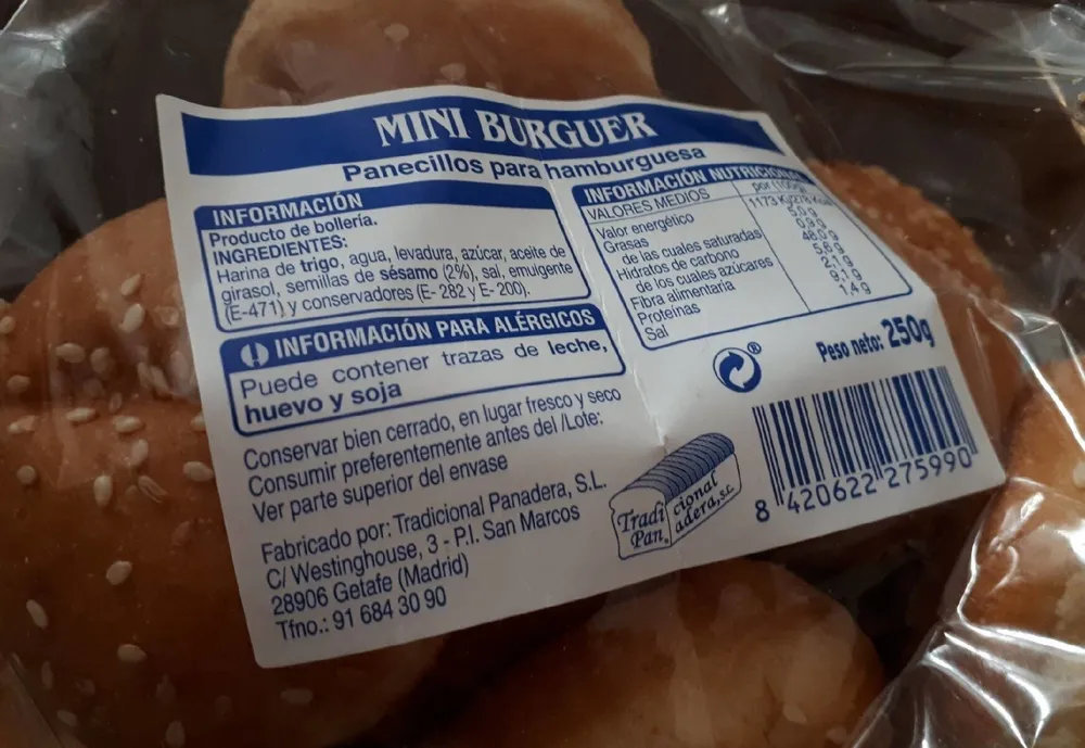 Mini Burguer. Panecillos para hamburguesa