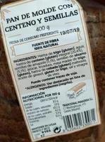 Pan de molde con Centeno y Semillas