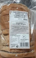 Pan rebanado avena