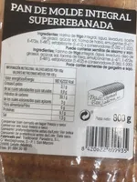 Pan de molde integral superrebanada