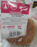 4 Pan Hamburguesa 100% Natural