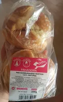 Pan hamburguesa rústica 100% natural